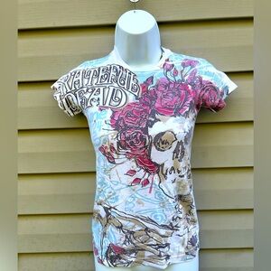 Vintage Liquid Blue ladies S fitted Bertha Grateful Dead tee